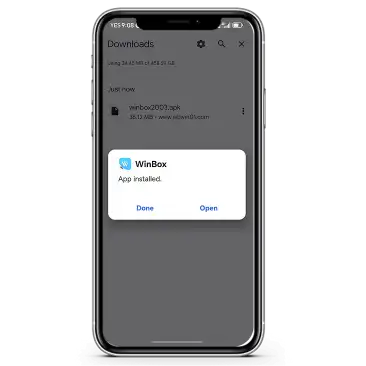 Winbox Download Android app installed successfully