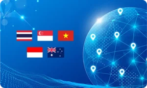 Winbox Malaysia 2025 international expansion featuring global network connections and regional country flags