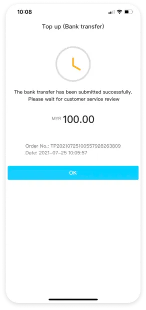 Winbox Withdraw Tutorial Step 4 – Withdrawal Submitted Successfully