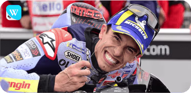 Winbox brand ambassador Marc Márquez collaboration banner
