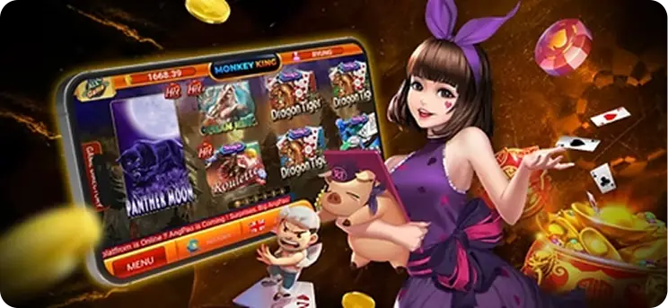 Winbox Monkey King slot interface featuring animated characters, coins, and colorful game reels in an immersive online slot experience.